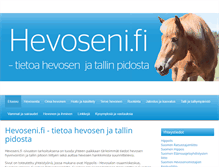 Tablet Screenshot of hevoseni.fi